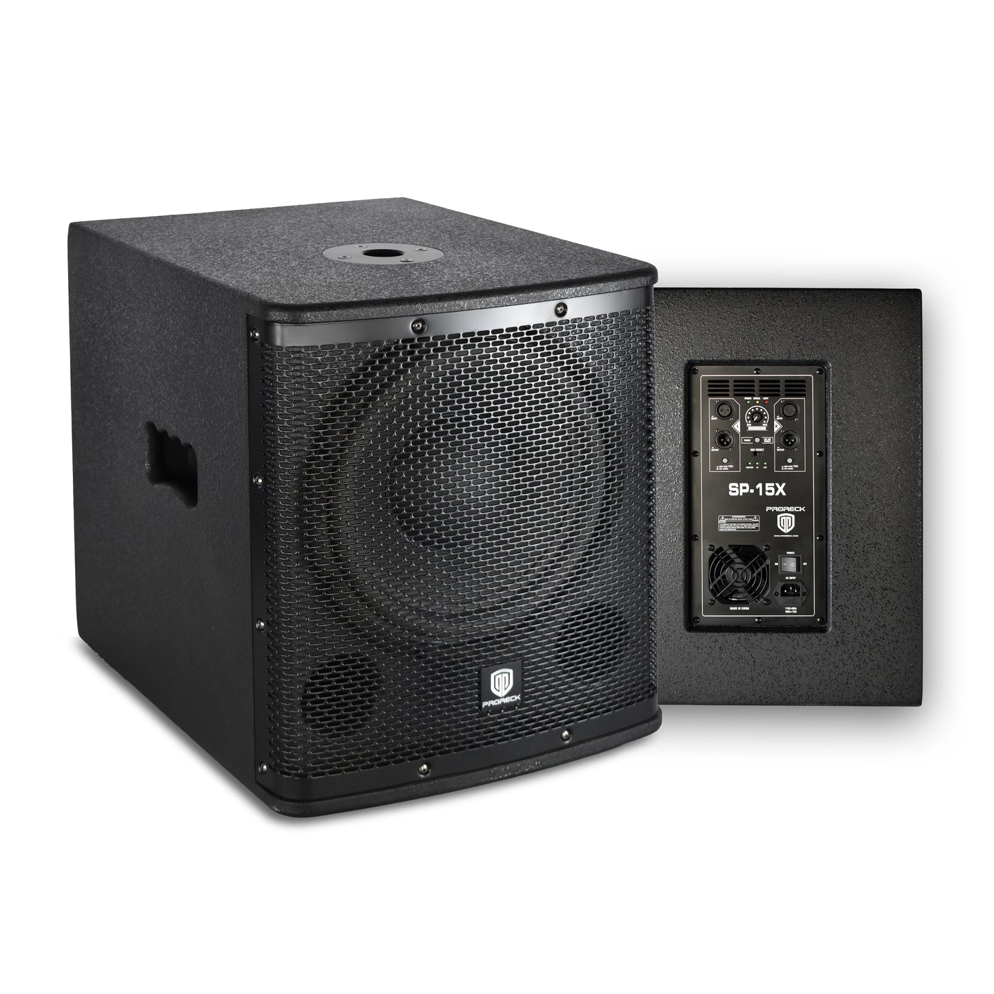 PRORECK SP-15X Active Powered PA Subwoofer 15 Inch 2000W PMPO Class-D Amplifier 3 DSP Presets Bass Reinforcement(ONE SUBWOOFER）