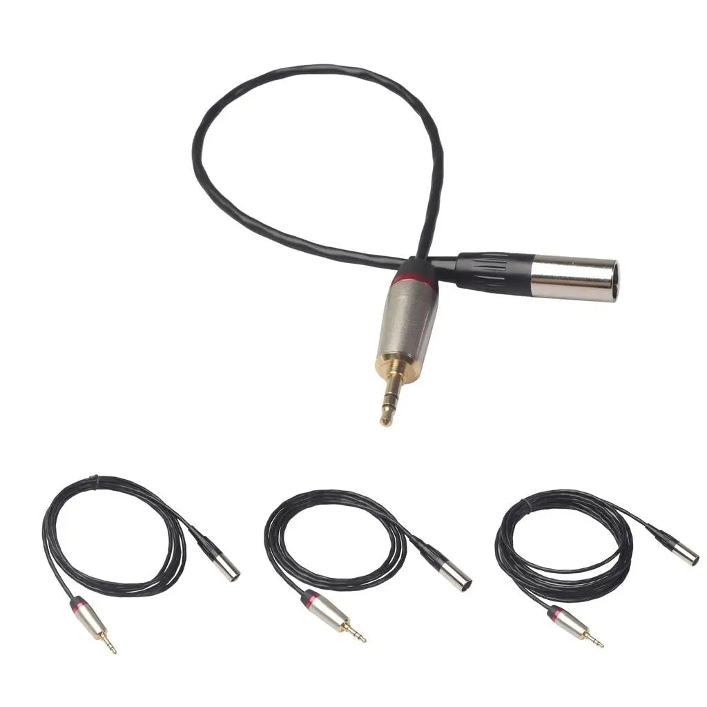 3.5mm To XLR Male Stereo Cable 1/8 Inch Adapter Cord 2M 1M 0.