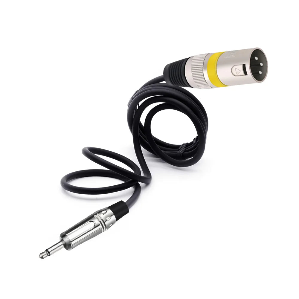 3.5mm Mono Jack Male to XLR Male 3-Pin to TS Balanced Microphone Interconnect Cable Quarter Inch to XLR Cord for AMP