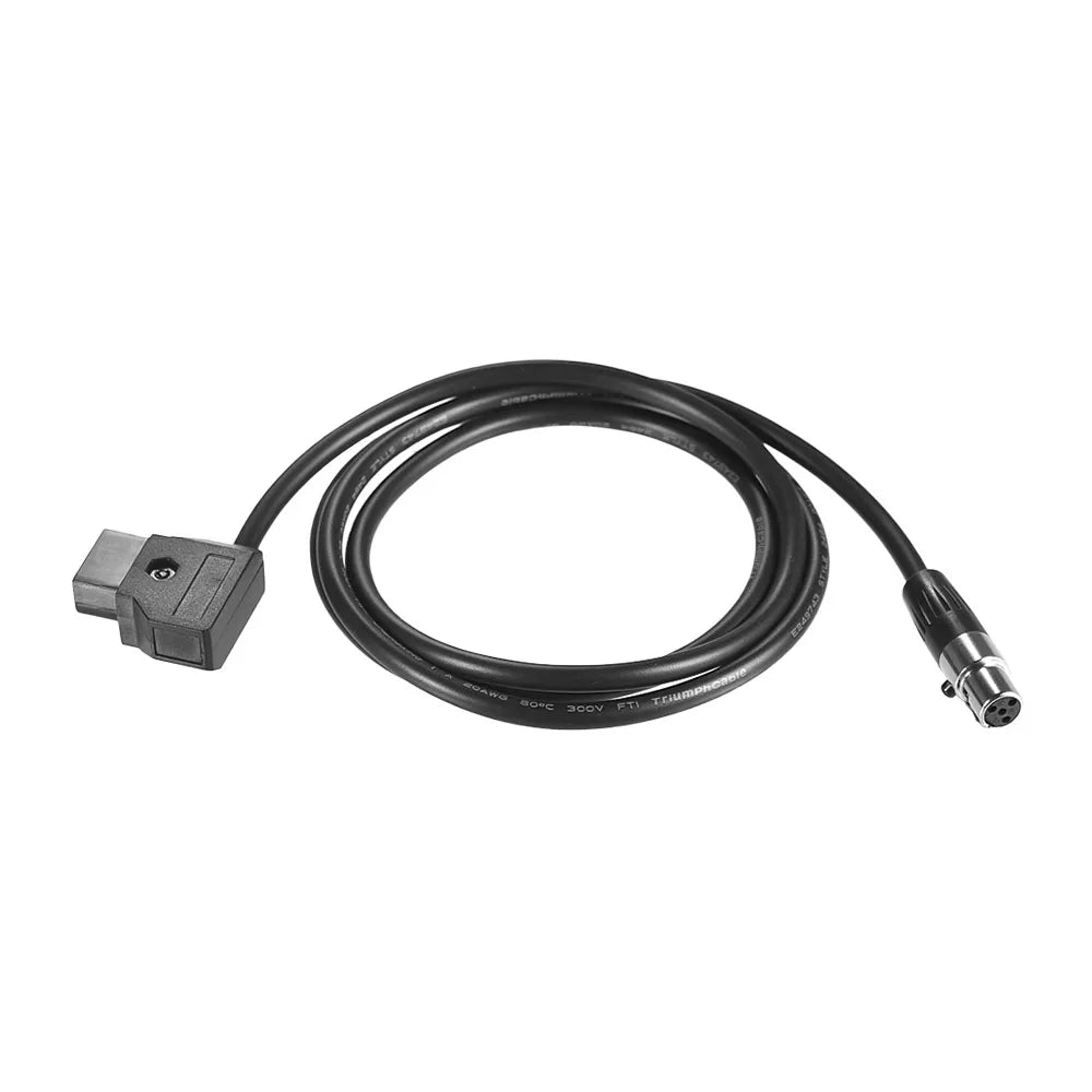 D-Tap Male to (Tinny)  XLR 4 Pin Cable Straight Cord 100cm Cable Length for VFM 5.6 D-Tap Male Power Cable